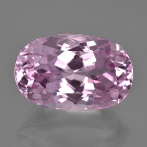 Kunzite rose naturelle coupe ovale, 17,07 ct, VVS-VS