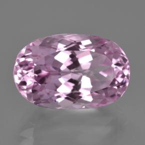 Kunzite rose naturelle coupe ovale, 17,07 ct, VVS-VS