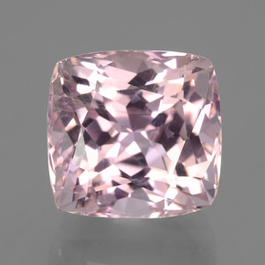 Kunzite rose naturelle coupe coussin, 10,26 ct, VS