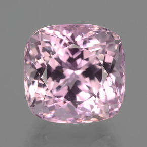 Kunzite Rose naturelle Coupe coussin, 16.00 ct, VVS-VS