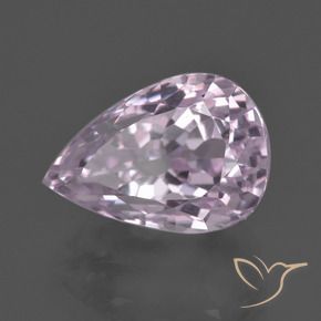 Kunzite Rose cerise léger naturelle En forme de poire, 8.60 ct, VVS