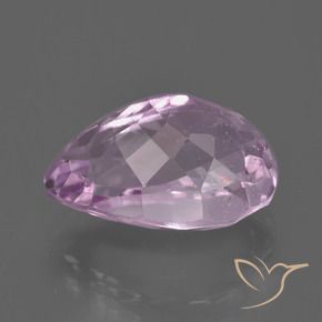 Kunzite Pourpre moyen-léger naturelle En forme de poire, 8.55 ct, VS