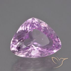 Kunzite Rose pourpre léger naturelle Trillion, 11.09 ct, VS
