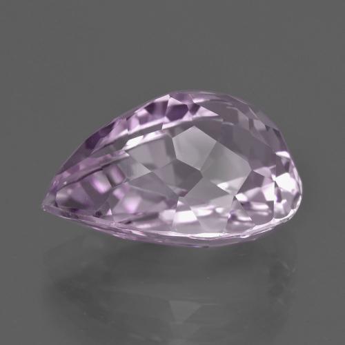 Kunzite violet naturelle en forme de poire, 13,59 ct, VVS