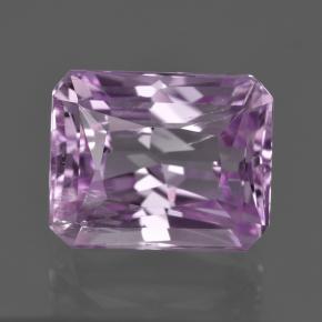Kunzite Rose naturelle Taille émeraude, 13.04 ct, VS