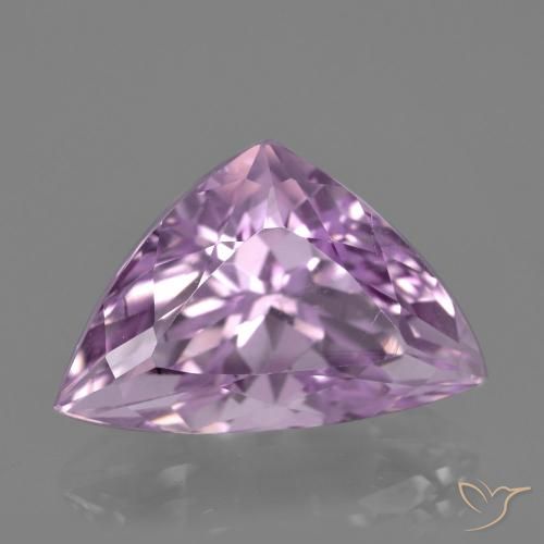 Kunzite Rose pourpre royal naturelle Trillion, 11.15 ct, VVS-VS
