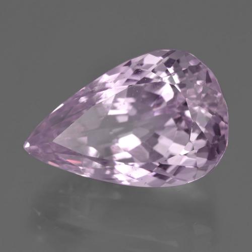 Kunzite rose naturelle en forme de poire, 21,75 ct, VS