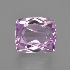 Kunzite rose naturelle coupe coussin, 3,59 ct, VS
