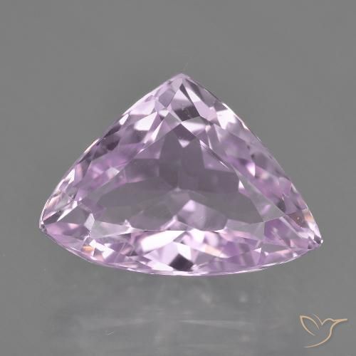 Kunzite Violet clair naturelle Trillion, 8.20 ct, VS