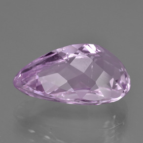 Kunzite pourpre naturelle en forme de poire, 11,03 ct, VS