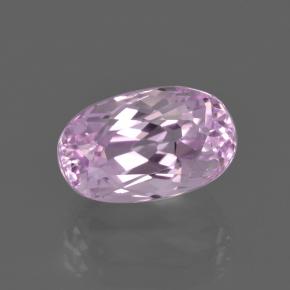 Kunzite rose naturelle coupe ovale, 3,67 ct, VVS-VS