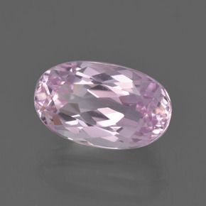 Kunzite rose naturelle coupe ovale, 4,58 ct, VS