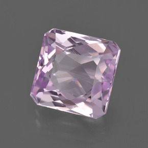 Kunzite rose naturelle taille émeraude, 5,45 ct, VVS-VS
