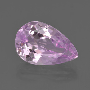 Kunzite Rose naturelle En forme de poire, 5.64 ct, VVS-VS