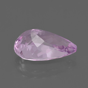 Kunzite Rose naturelle En forme de poire, 5.64 ct, VVS-VS