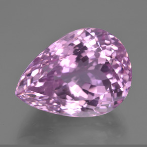Kunzite Rose naturelle En forme de poire, 27.59 ct, VVS