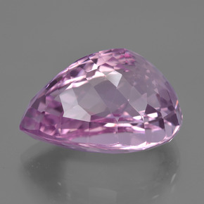 Kunzite Rose naturelle En forme de poire, 27.59 ct, VVS