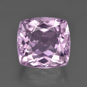 Kunzite rose naturelle coupe coussin, 10,47 ct, VS
