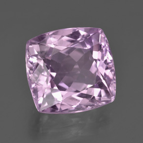 Kunzite rose naturelle coupe coussin, 10,47 ct, VS