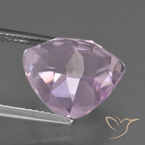 Kunzite Ton rose cerise naturelle Trillion, 9.34 ct, VVS
