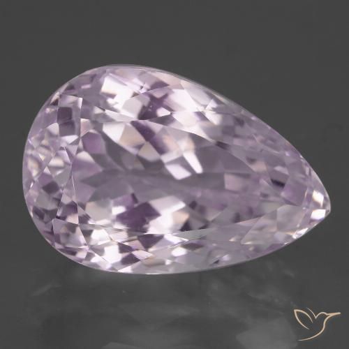 15.88ct Naturel Rose cerise léger Kunzite, En forme de poire, VVS-VS