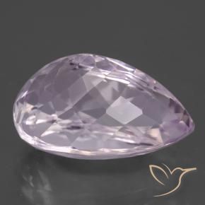 Kunzite Rose cerise léger naturelle En forme de poire, 15.88 ct, VVS-VS