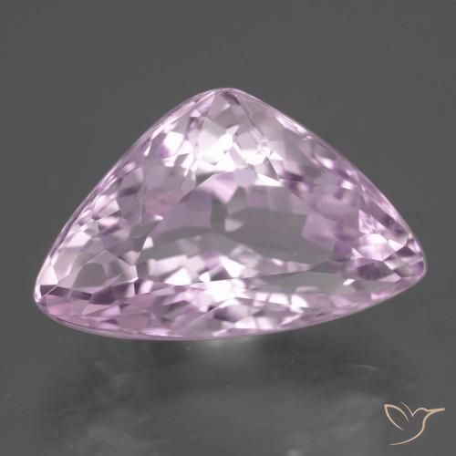 Kunzite rose naturelle trillion, 14,85 ct, VVS