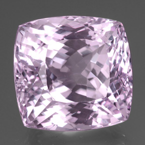 Kunzite Rose naturelle Coupe coussin, 48.41 ct, VVS