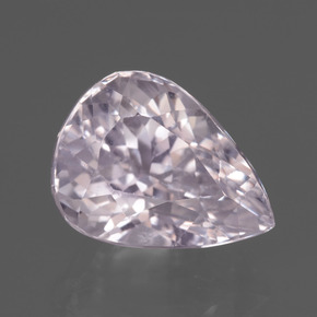 Kunzite rose naturelle en forme de poire, 6,25 ct, VS