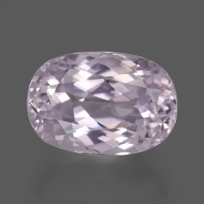 Kunzite Rose naturelle Coupe ovale, 7.26 ct, VVS