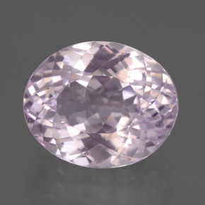 Kunzite Rose naturelle Coupe ovale, 9.48 ct, VVS