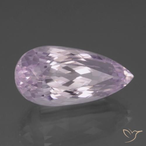 Kunzite Ton rose très clair naturelle En forme de poire, 21.74 ct, VS