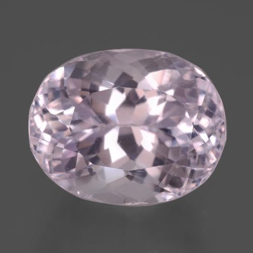 Kunzite rose naturelle coupe ovale, 13,90 ct, VS