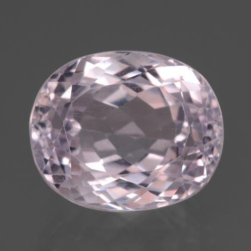 Kunzite rose naturelle coupe ovale, 14,22 ct, VS