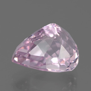 Kunzite rose naturelle en forme de poire, 7,38 ct, VVS