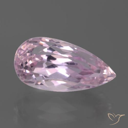 Kunzite Ton rose léger naturelle En forme de poire, 9.49 ct, VS