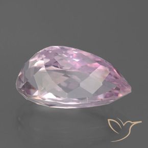 Kunzite Ton rose léger naturelle En forme de poire, 9.49 ct, VS