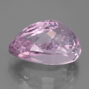 Kunzite rose naturelle en forme de poire, 15,96 ct, VVS