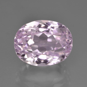 Kunzite Rose naturelle Coupe ovale, 10.79 ct, VVS-VS