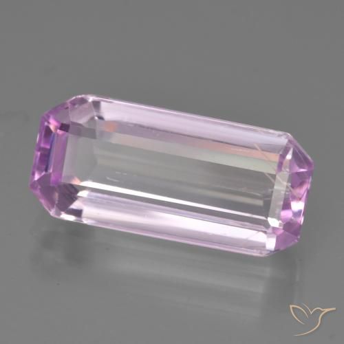Kunzite Violet Rosâtre naturelle Octogone / coupe Émeraude, 5.87 ct, VS