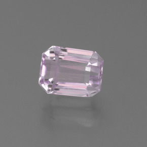 Kunzite rose naturelle taille émeraude, 2,21 ct, VS