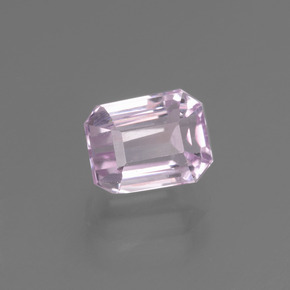 Kunzite rose naturelle taille émeraude, 2,21 ct, VS