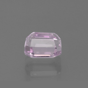 Kunzite rose naturelle taille émeraude, 2,21 ct, VS