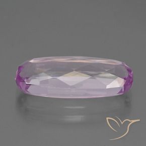 Kunzite pourpre naturelle coupe ovale, 7,41 ct, VS
