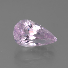 Kunzite rose naturelle en forme de poire, 4,57 ct, VVS-VS