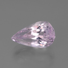 Kunzite rose naturelle en forme de poire, 4,57 ct, VVS-VS