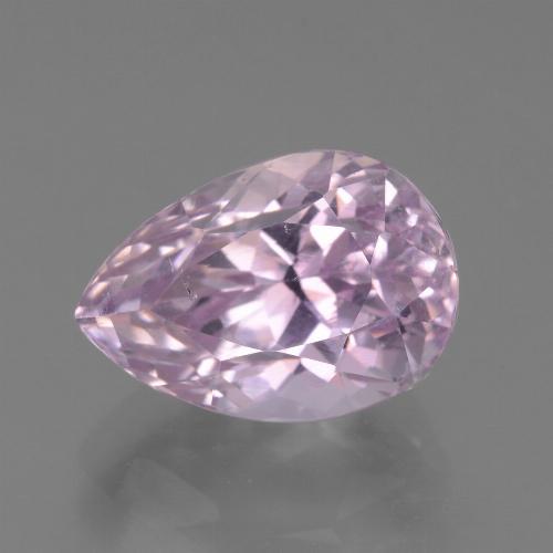 Kunzite rose naturelle en forme de poire, 7,27 ct, VS