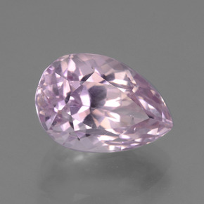 Kunzite rose naturelle en forme de poire, 7,27 ct, VS