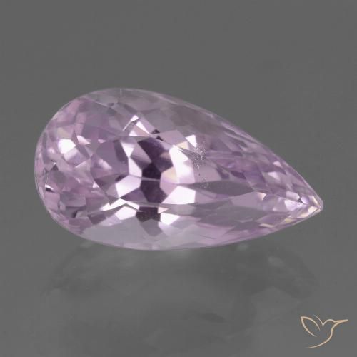 9.99ct Naturel Rose pourpre léger Kunzite, En forme de poire, VS