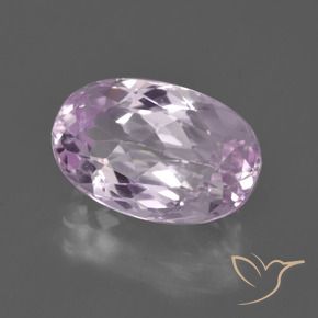 Kunzite Pourpre rosâtre très clair naturelle ovale, 7.01 ct, VVS-VS